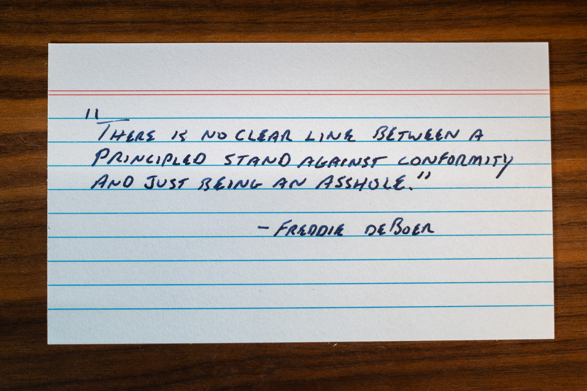 Another thing I should try remembering.