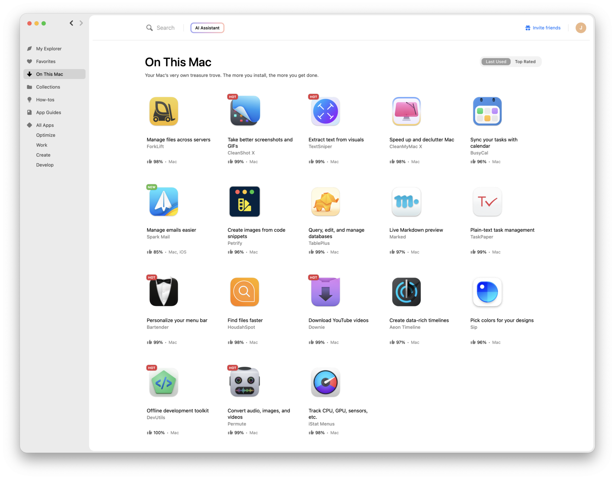 SetApp apps I have installed
