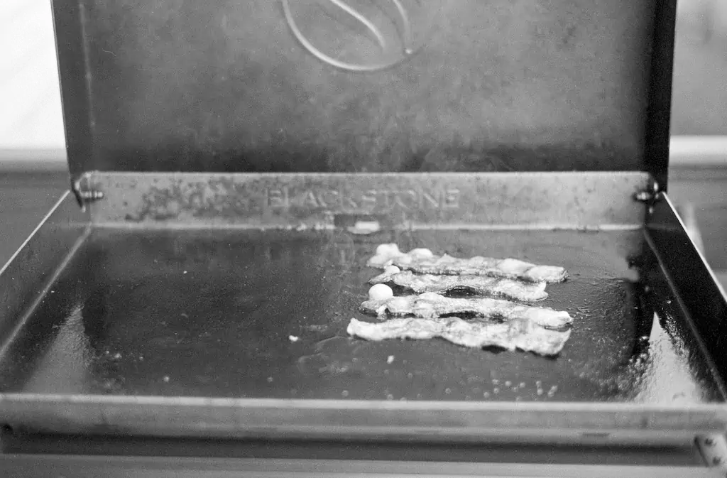 Blackstone and bacon. (Leica MP, HP5)
