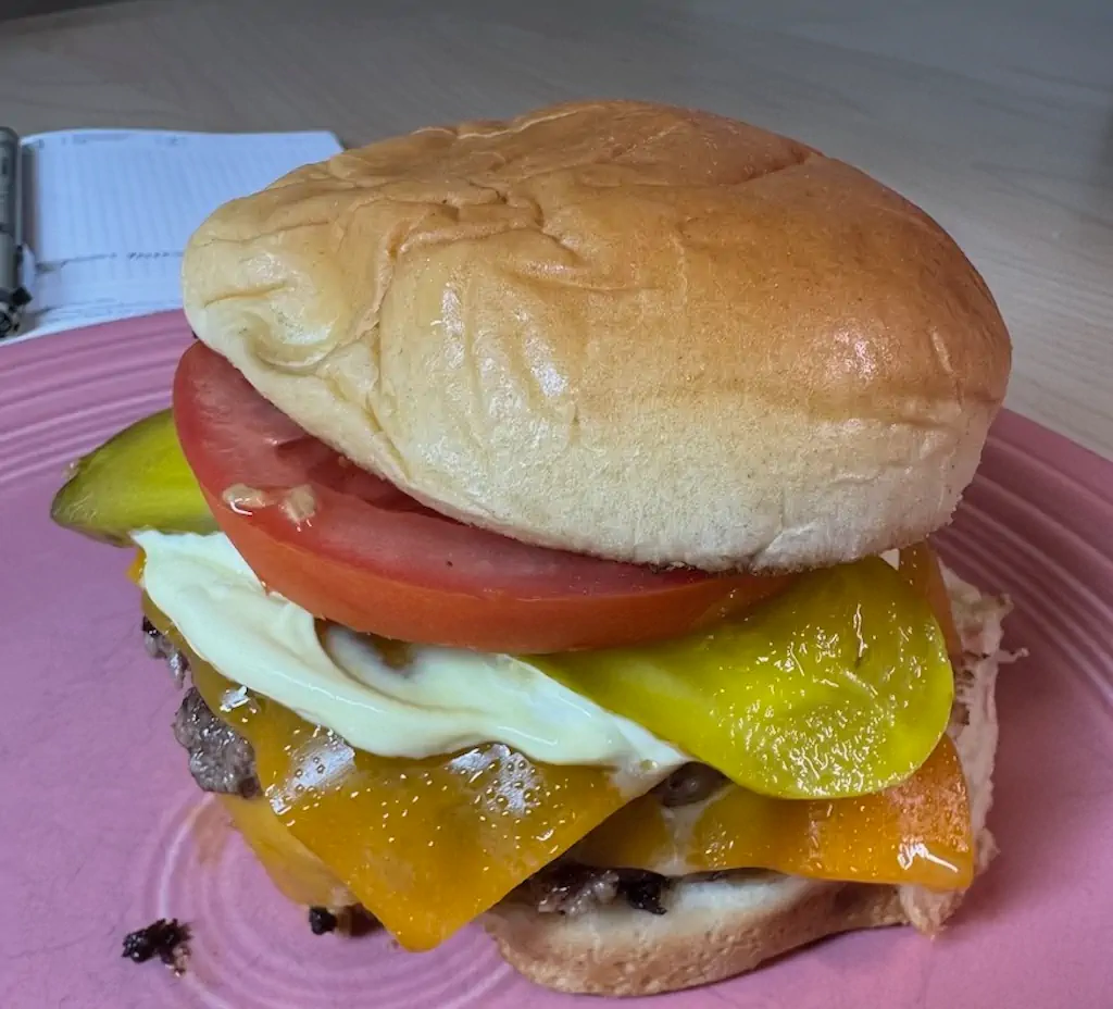 It’s smashed! It’s a burger!