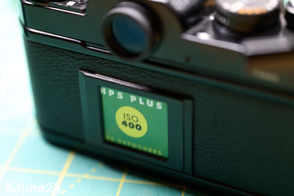 Rear of Nikon film camera